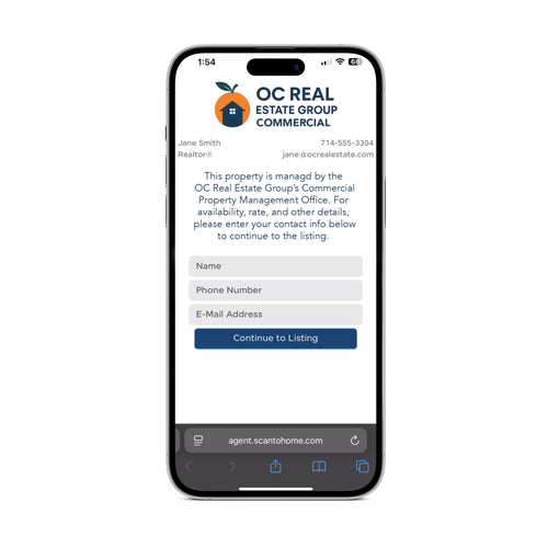 QR Code Stickers + Lead Capture for 10 Commercial Properties