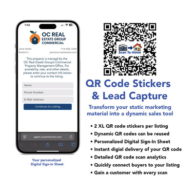 QR Code Stickers + Lead Capture for 10 Commercial Properties
