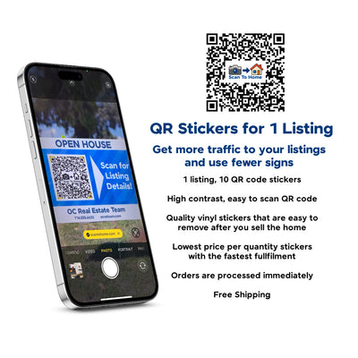QR Code Stickers for 1 Listing