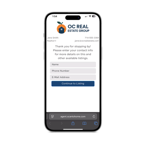 QR Code Stickers for 10 Listings + Lead Capture